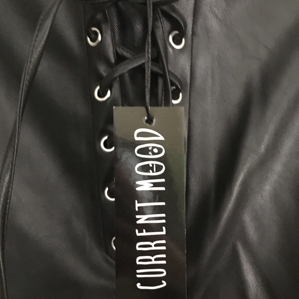 Dollskill faux leather immortal menace flare pants - Picture 5 of 7